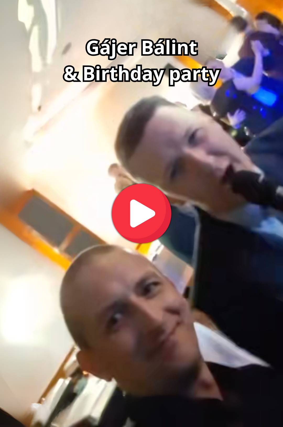 Rendezvény dj szülinap bulin Gájer Bálint fellépővel